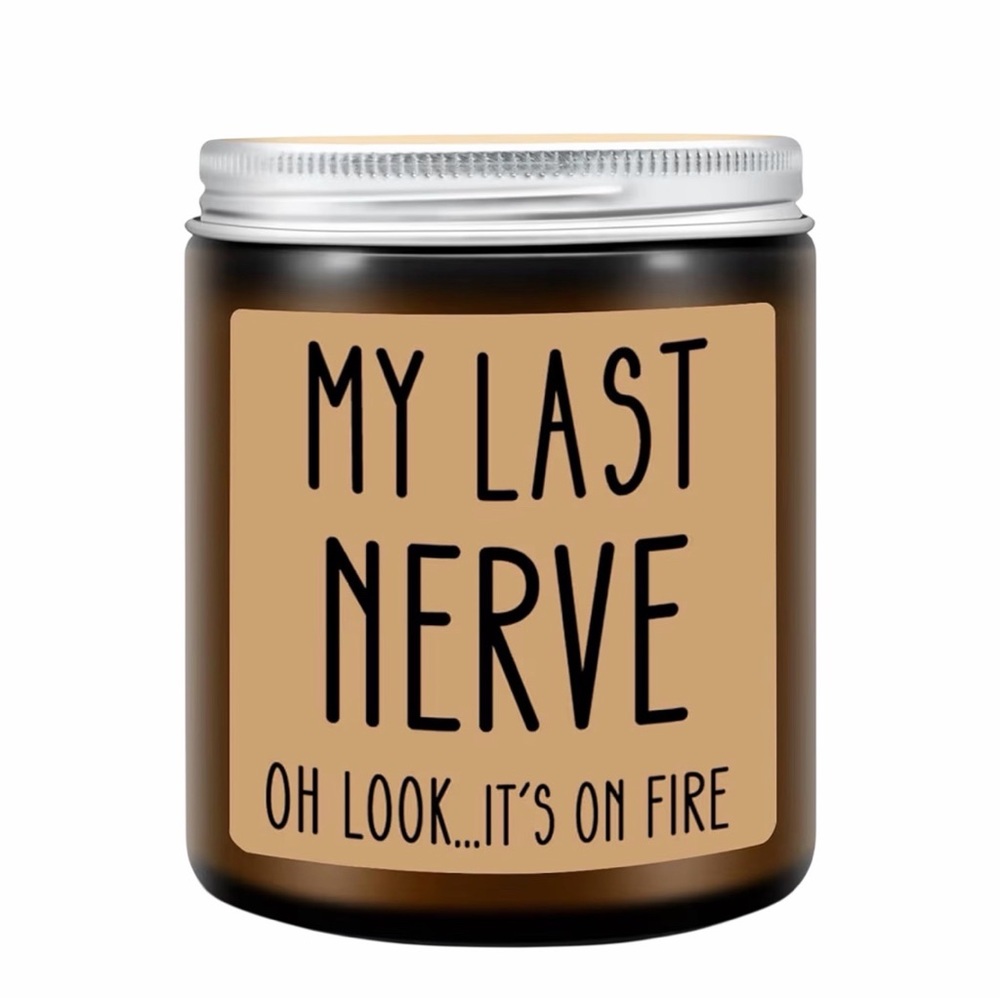 My Last Nerve Lavender Scented Candle NWT/In Box
